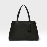 ロドス2 ヌバックの正面（ブラック）