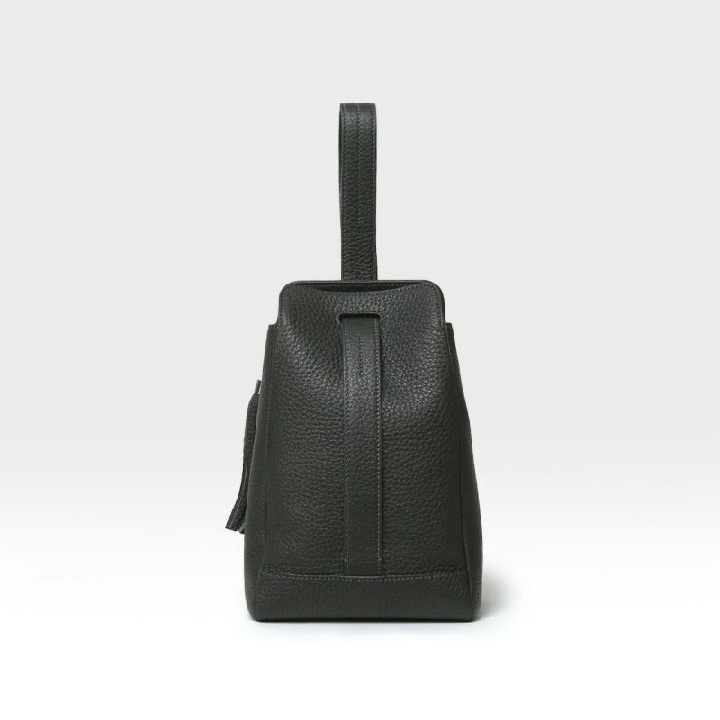 ミニバッグの正面（グレー×シルバー）